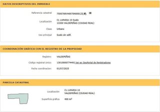 Terreno en venta en Barrio de Cachiporro en Valdepeñas