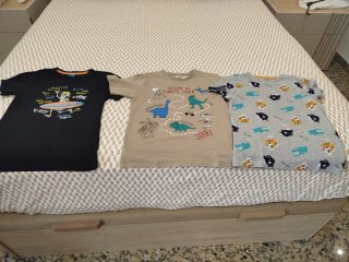 3 Camisetas Niño Talla 8