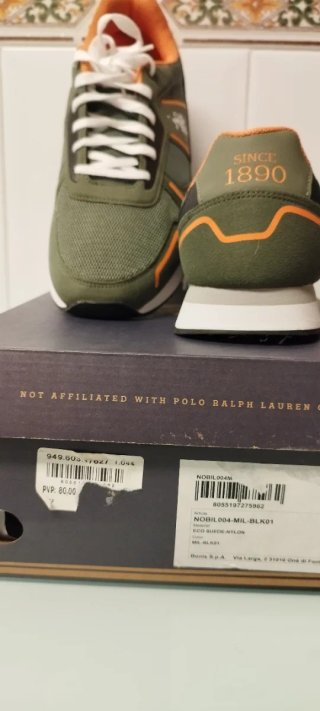 Zapatillas Polo Verde y Naranja