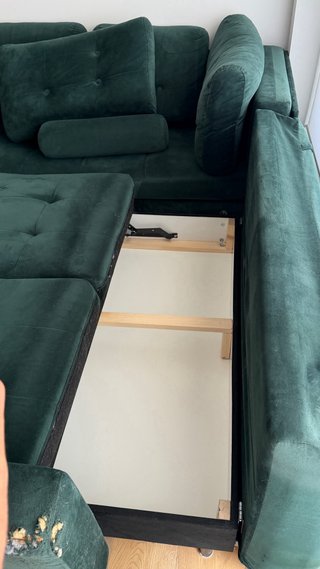 Sofá Chaise Longue Westwing Verde sofa cama