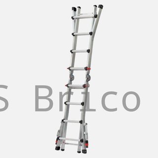 Escalera Telescópica Aluminio 3+3 Peldaños Teleflex