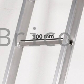 Escalera Telescópica Aluminio 3+3 Peldaños Teleflex