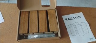 Patas Sofá IKEA Karlstad Madera Marrón