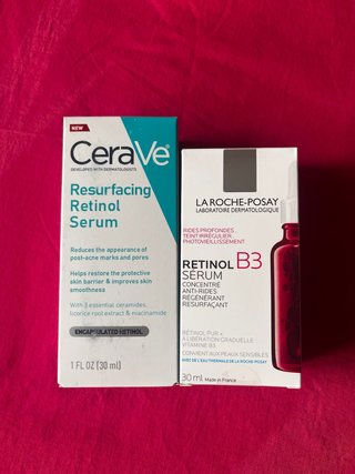 2 Sérums CeraVe y La Roche-Posay Retinol