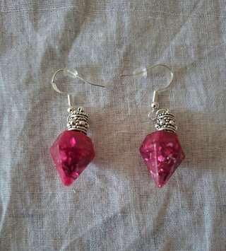 Conjunto Collar y Pendientes Resina Artesanal