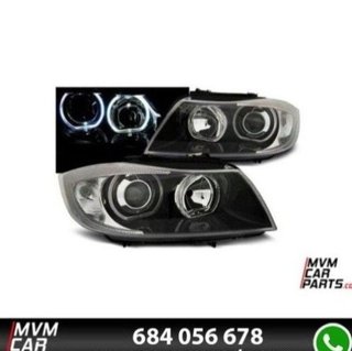 Faros Angel eyes para BMW E90 look Xenon