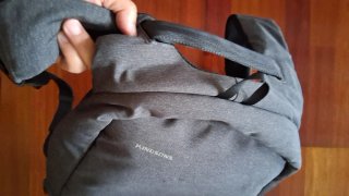 Mochila kingsons gris antirrobo cremallera oculta