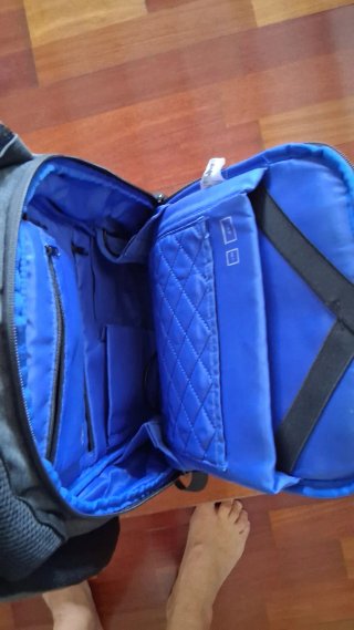 Mochila kingsons gris antirrobo cremallera oculta