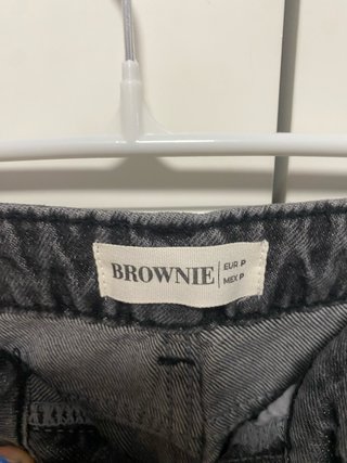 Pantalón Jeans Brownie Gris Estrellas Trasero