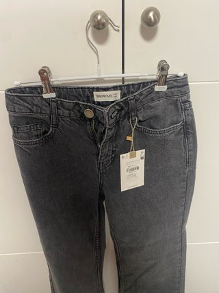 Pantalón Jeans Brownie Gris Estrellas Trasero