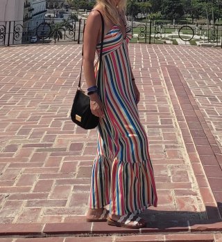 Vestido Springfield Rayas Multicolor