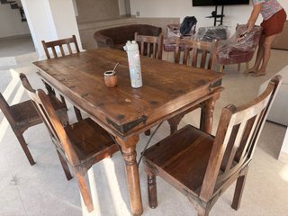 Mesa y 4 Sillas Estilo Mexicano