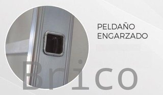 Escalera Aluminio 2x9 - 2,5+2,5 M - 66x25mm