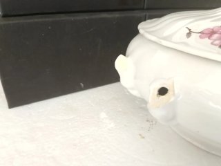 Zuppiera Laveno porcellana fior di pesco