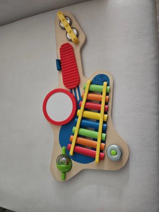 Guitarra musical madera para niños