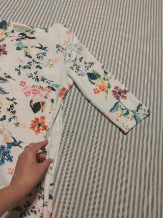 Vestido Top Queens floral tacto sedoso
