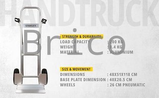 Carretilla Aluminio SXWTC-HT525 - 200KG - Stanley