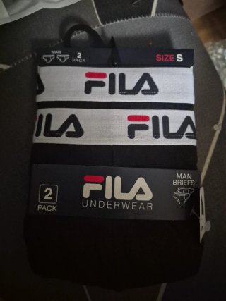 Pack 2 Slips Fila Negro Talla S