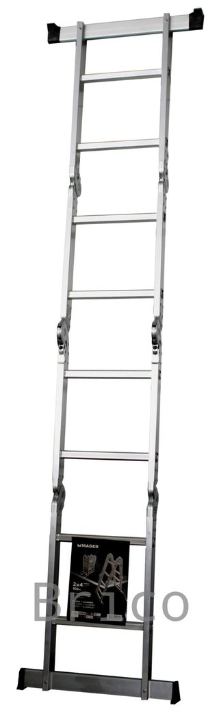 Escalera Multisusos Aluminio Profesional 4x2 Peldaños - 10082