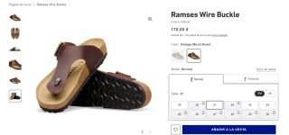 Sandalias Birkenstock Talla 41 Ramsés roast wire