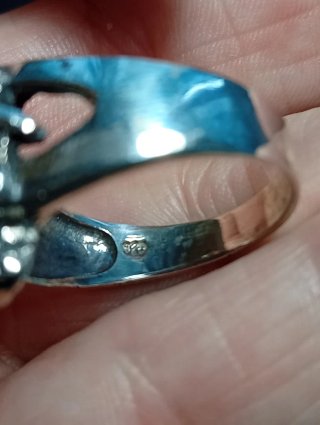 Anillo Plata Ley Calavera Cobra talla 25,5 mm