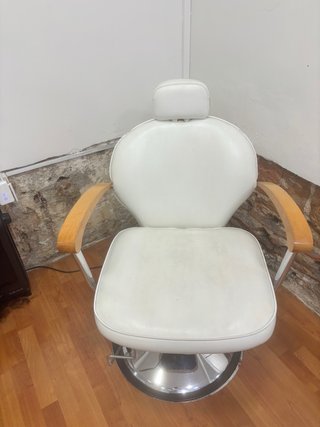 Sillón Peluquería Hidráulico Blanco