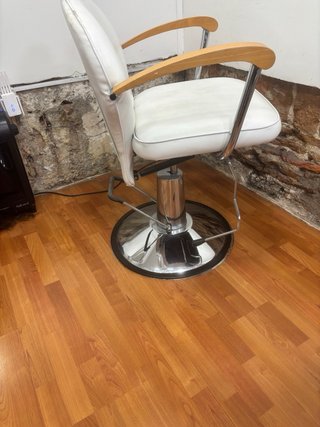 Sillón Peluquería Hidráulico Blanco