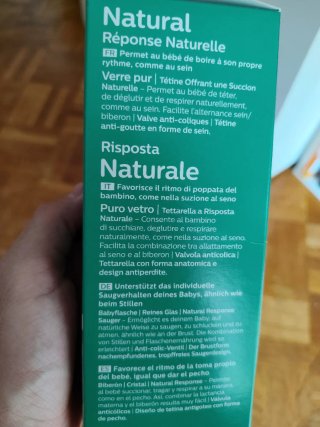 Biberón Philips Avent Natural 240ml sin estrenar