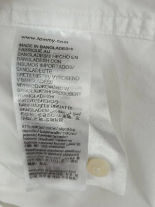 Camisa Tommy Hilfiger Blanca Talla S