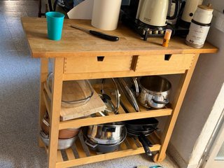 Mesa auxiliar cocina madera