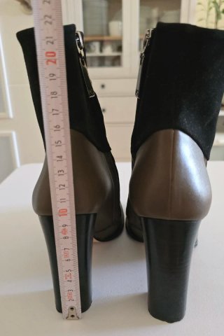Botines Paco Gil Piel Tacon Mujer Talla 38