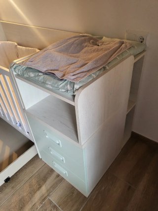 Cuna convertible en cama