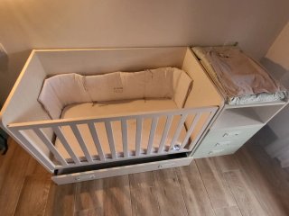 Cuna convertible en cama