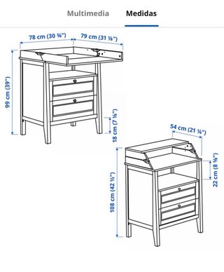 Cambiador Ikea Sundvik
