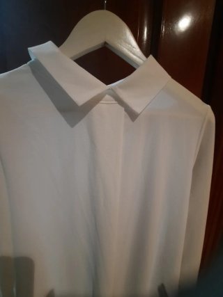 Blusa blanca manga larga