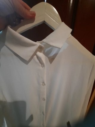 Blusa blanca manga larga