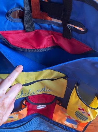 Organizador coche y fiambrera infantil