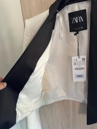 Chaqueta Zara Blanca y Negra