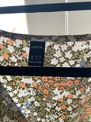Vestido corto SHEIN floral S