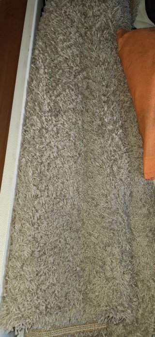 Alfombra Ikea pelo largo gris/amarronado