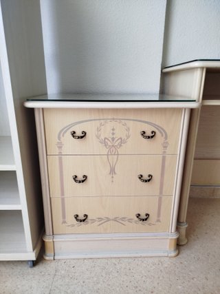 Dormitorio completo cama 90 sin somier