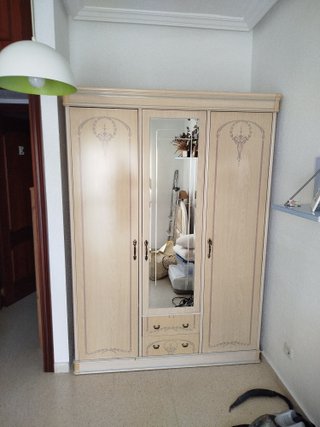 Dormitorio completo cama 90 sin somier