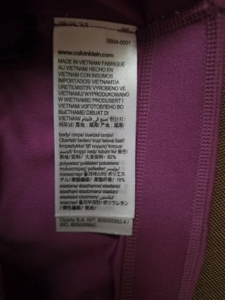 CALVIN KLEIN SPORT ORIGINAL, SUJETADOR DEPORTIVO