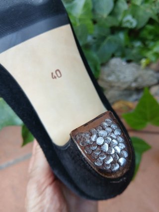 Zapatos Baile Español Piel Negros