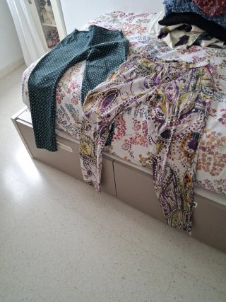 Dos pantalones estampados