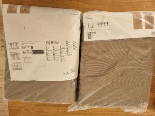 Cortinas Ikea VILBORG Beige/Gris