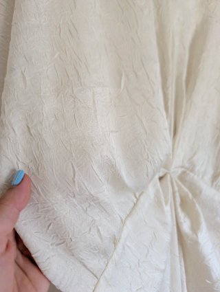 Vestido Zara Satén Beige Talla M