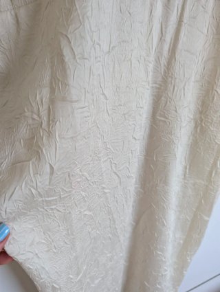 Vestido Zara Satén Beige Talla M