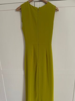 Vestido midi verde limón Zara