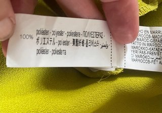 Vestido midi verde limón Zara